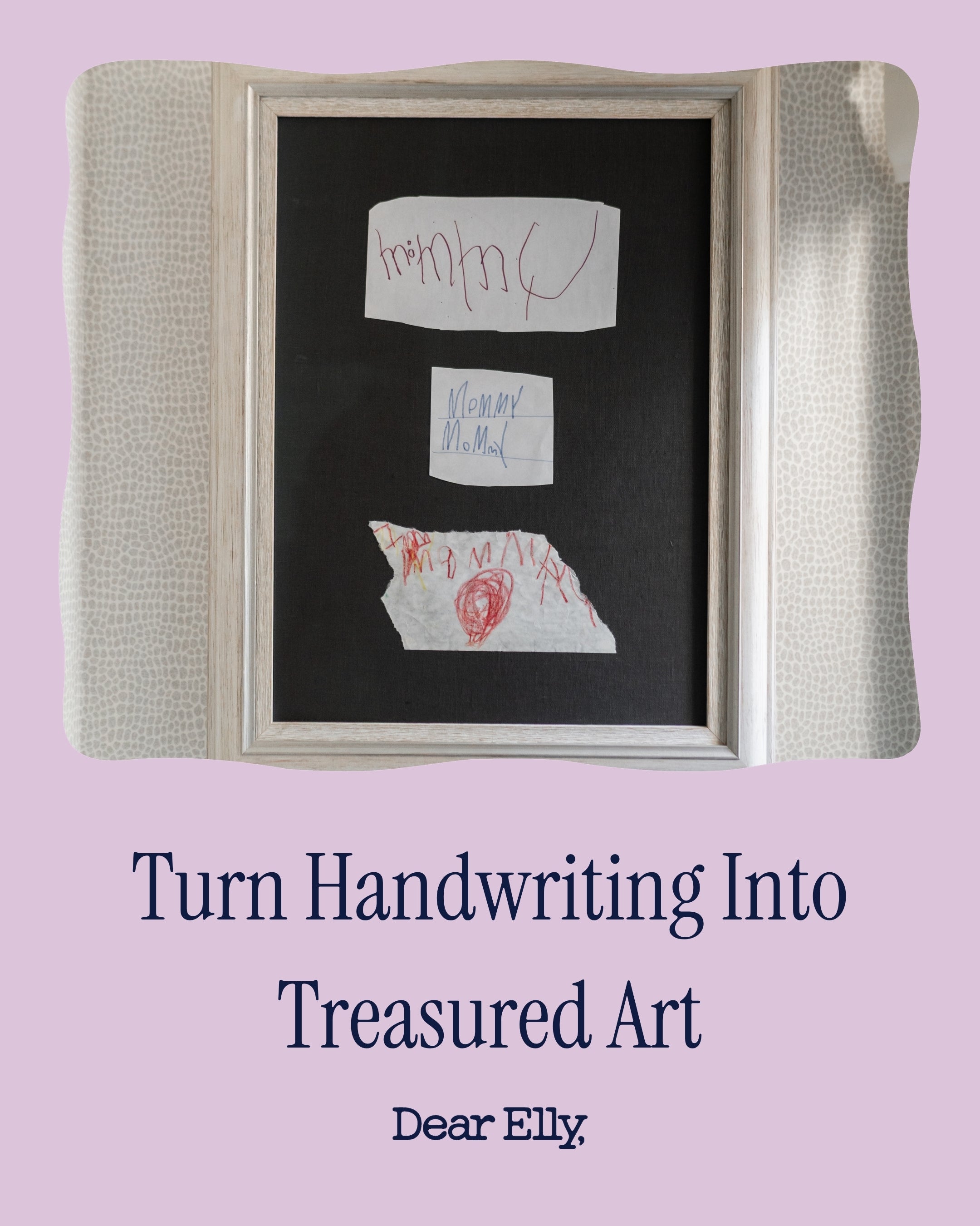 Turn Handwriting Into Treasured Art